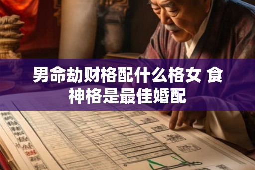 男命劫财格配什么格女 食神格是最佳婚配
