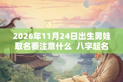 2026年11月24日出生男娃取名要注意什么  八字起名