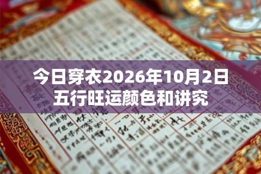 今日穿衣2026年10月2日五行旺运颜色和讲究 今日穿衣2026年10月2日五行旺运颜色和讲究