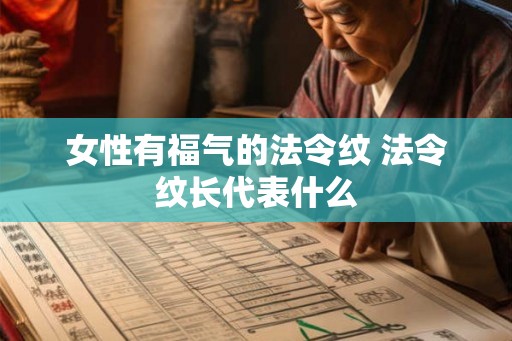 女性有福气的法令纹 法令纹长代表什么 女性有福气的法令纹 法令纹长代表什么