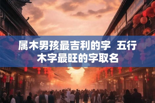 属木男孩最吉利的字  五行木字最旺的字取名