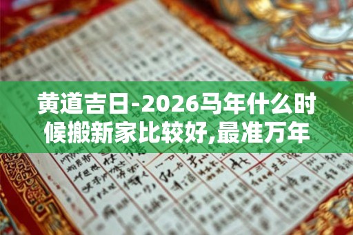 黄道吉日-2026马年什么时候搬新家比较好,最准万年历择吉