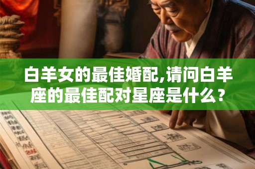 白羊女的最佳婚配,请问白羊座的最佳配对星座是什么？