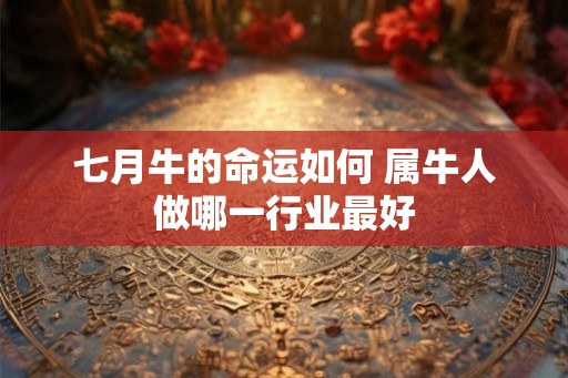 七月牛的命运如何 属牛人做哪一行业最好 七月牛的命运如何 属牛人做哪一行业最好