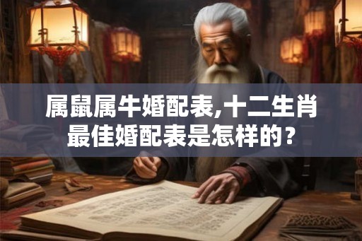 属鼠属牛婚配表,十二生肖最佳婚配表是怎样的？