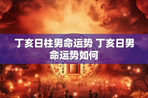 丁亥日柱男命运势 丁亥日男命运势如何
