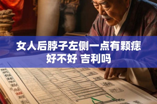 女人后脖子左侧一点有颗痣好不好 吉利吗 女人后脖子左侧一点有颗痣好不好 吉利吗