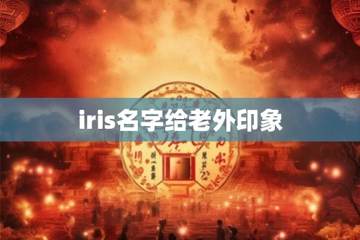 iris名字给老外印象
