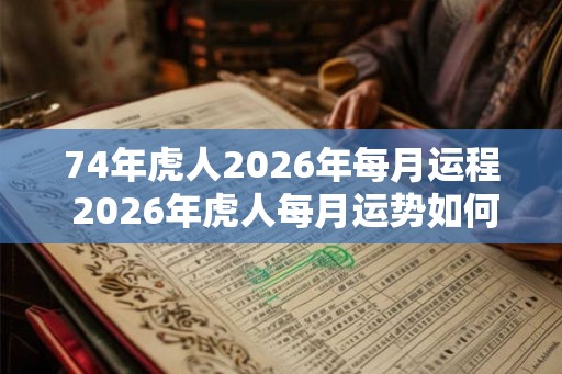 74年虎人2026年每月运程 2026年虎人每月运势如何 74年虎人2026年每月运程 2026年虎人每月运势如何