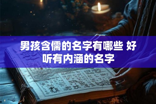 男孩含儒的名字有哪些 好听有内涵的名字 男孩含儒的名字有哪些 好听有内涵的名字