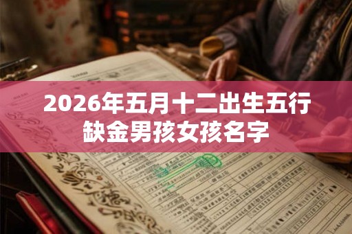 2026年五月十二出生五行缺金男孩女孩名字