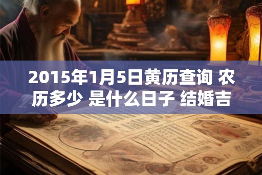 2015年1月5日黄历查询 农历多少 是什么日子 结婚吉时
