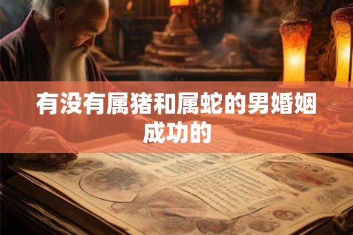 有没有属猪和属蛇的男婚姻成功的