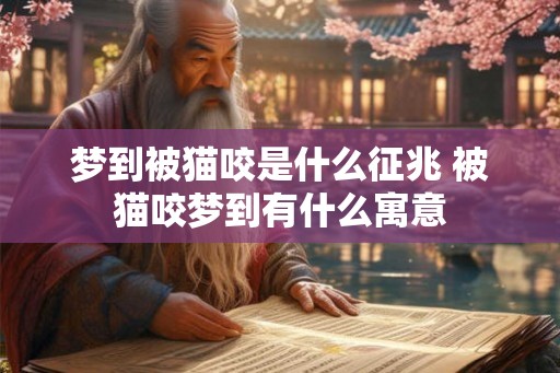 梦到被猫咬是什么征兆 被猫咬梦到有什么寓意 梦到被猫咬是什么征兆 被猫咬梦到有什么寓意