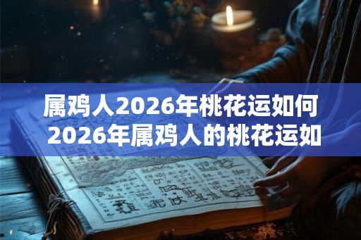 属鸡人2026年桃花运如何 2026年属鸡人的桃花运如何