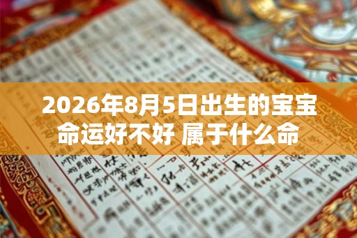 2026年8月5日出生的宝宝命运好不好 属于什么命