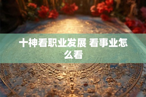 十神看职业发展 看事业怎么看