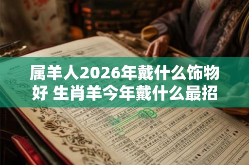 属羊人2026年戴什么饰物好 生肖羊今年戴什么最招财