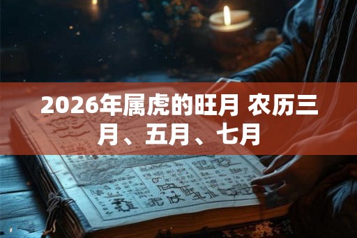 2026年属虎的旺月 农历三月、五月、七月