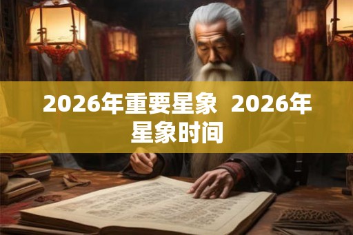 2026年重要星象 2026年星象时间 2026年重要星象 2026年星象时间