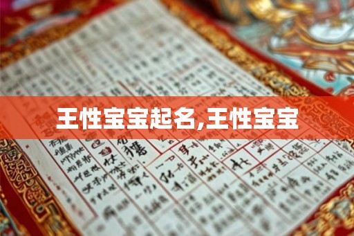 王性宝宝起名,王性宝宝
