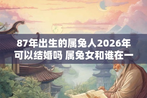87年出生的属兔人2026年可以结婚吗 属兔女和谁在一起好