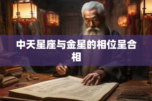 中天星座与金星的相位呈合相