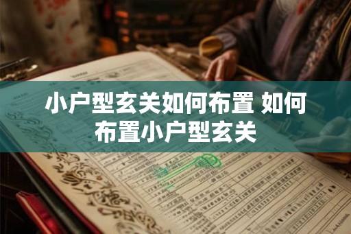 小户型玄关如何布置 如何布置小户型玄关