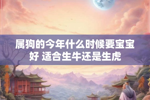 属狗的今年什么时候要宝宝好 适合生牛还是生虎