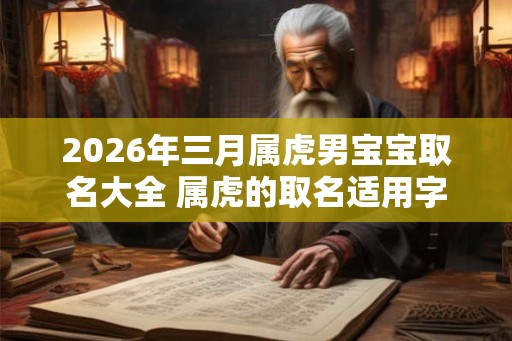 2026年三月属虎男宝宝取名大全 属虎的取名适用字