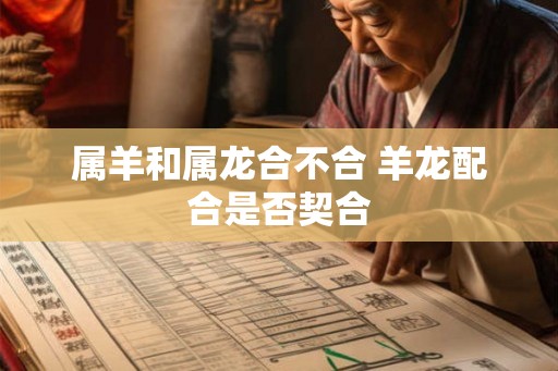 属羊和属龙合不合 羊龙配合是否契合 属羊和属龙合不合 羊龙配合是否契合