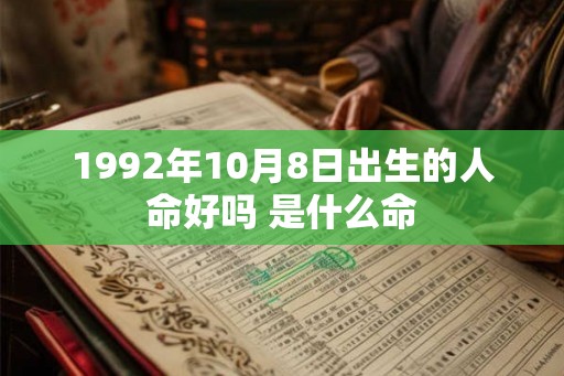 1992年10月8日出生的人命好吗 是什么命 1992年10月8日出生的人命好吗 是什么命