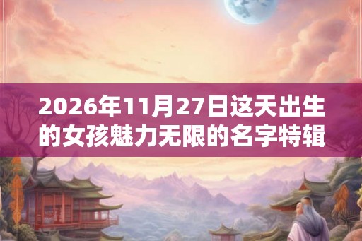 2026年11月27日这天出生的女孩魅力无限的名字特辑