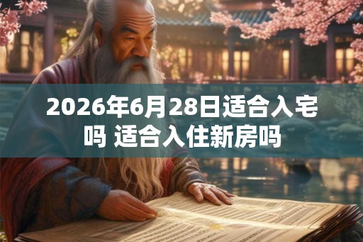 2026年6月28日适合入宅吗 适合入住新房吗