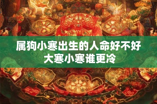 属狗小寒出生的人命好不好 大寒小寒谁更冷