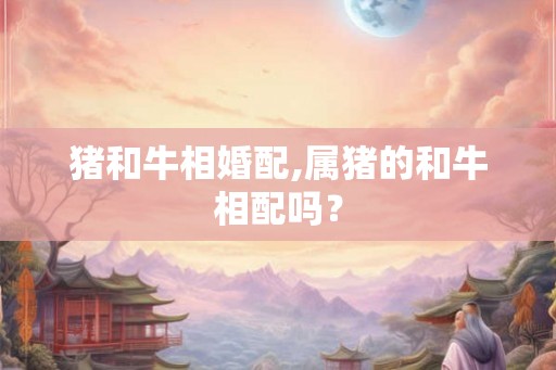 猪和牛相婚配,属猪的和牛相配吗？