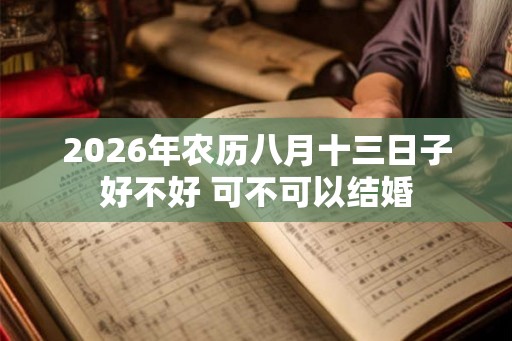 2026年农历八月十三日子好不好 可不可以结婚