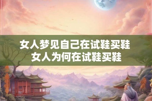 女人梦见自己在试鞋买鞋 女人为何在试鞋买鞋