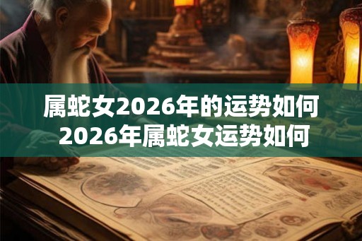 属蛇女2026年的运势如何 2026年属蛇女运势如何 属蛇女2026年的运势如何 2026年属蛇女运势如何