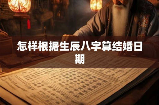 怎样根据生辰八字算结婚日期