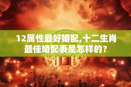 12属性最好婚配,十二生肖最佳婚配表是怎样的？