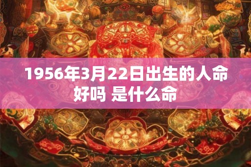 1956年3月22日出生的人命好吗 是什么命