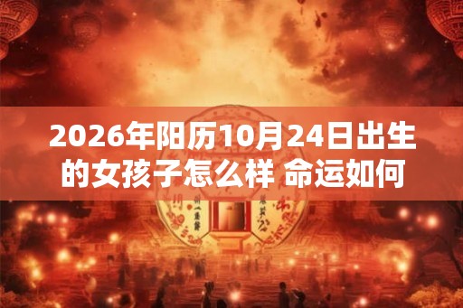2026年阳历10月24日出生的女孩子怎么样 命运如何