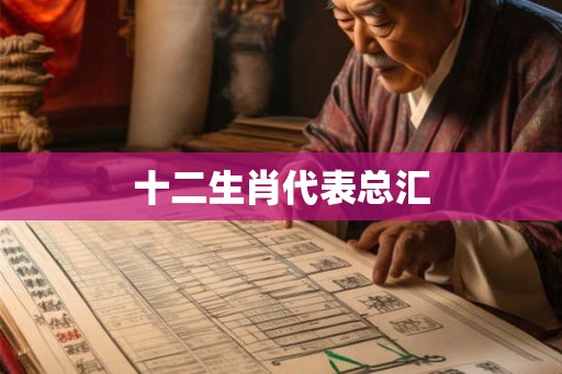 十二生肖代表总汇