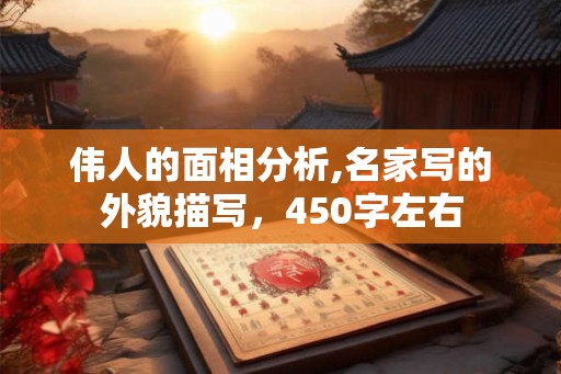 伟人的面相分析,名家写的外貌描写，450字左右