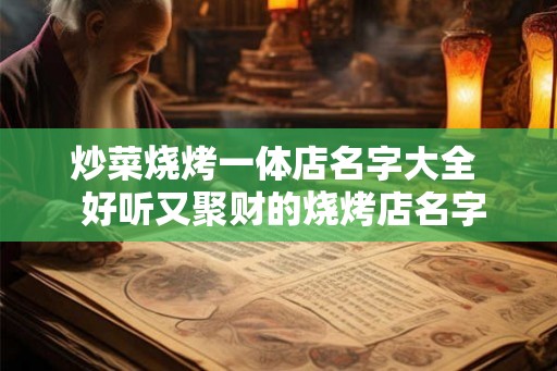 炒菜烧烤一体店名字大全  好听又聚财的烧烤店名字