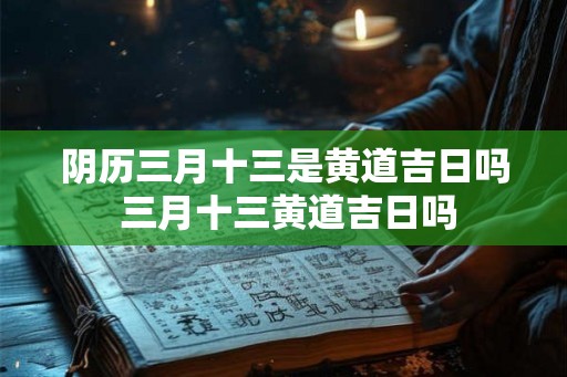 阴历三月十三是黄道吉日吗 三月十三黄道吉日吗