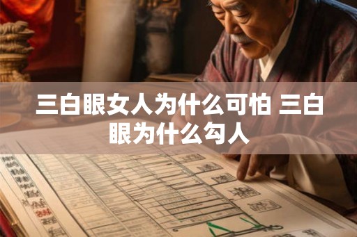 三白眼女人为什么可怕 三白眼为什么勾人
