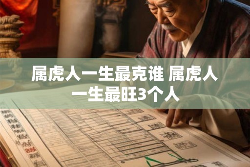 属虎人一生最克谁 属虎人一生最旺3个人 属虎人一生最克谁 属虎人一生最旺3个人