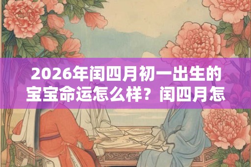 2026年闰四月初一出生的宝宝命运怎么样？闰四月怎么算？